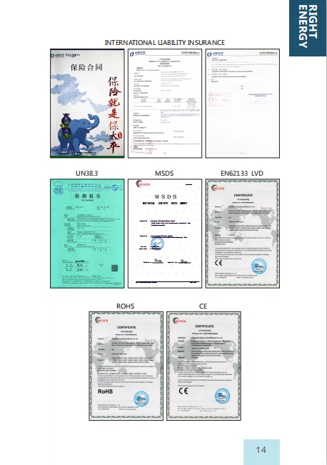 AGV battery Certificate AGV battery Certificate